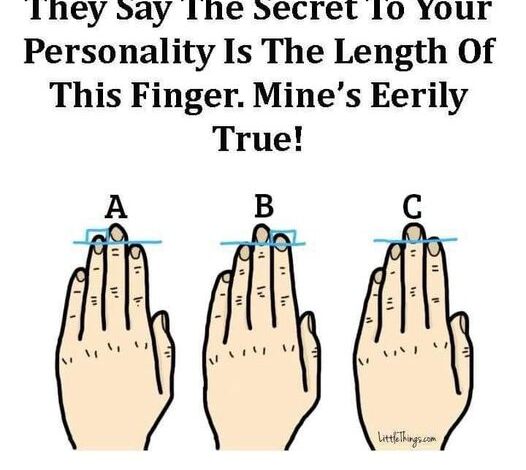 They Say The Secret To Your Personality Is The Length Of This Finger. Mine’s Eerily True!